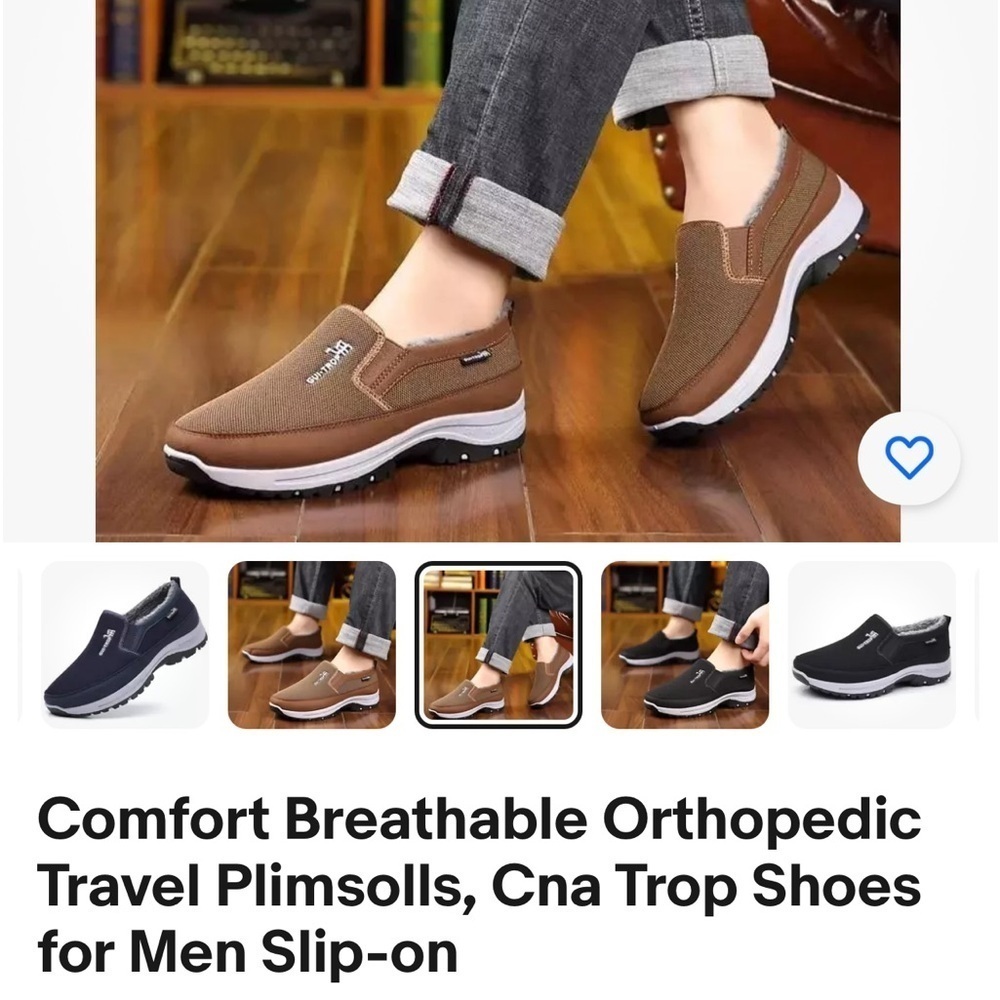 Comfort Breathable Orthopedic Travel Plimsolls CnaTrop‎ Shoes women’s 45 Slip-on